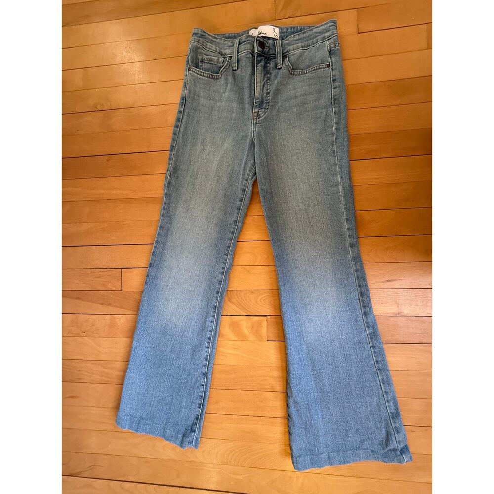 Sam Edelman Codie High Rise Wide Leg Jeans Light Wash Size 26 EUC